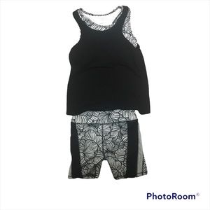 Athletic works kids shirt and bike shorts size 6x